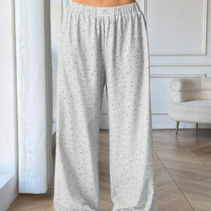 SHEIN EZwear Pantalon de survêtement casual quotidien simple avec imprimé graphique pour femme