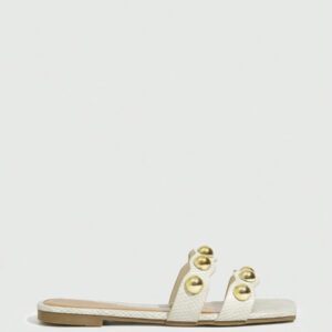 Styleloop Sandales plates pour femmes, minimalistes et pratiques, style mule polyvalent pour les tenues de vacances