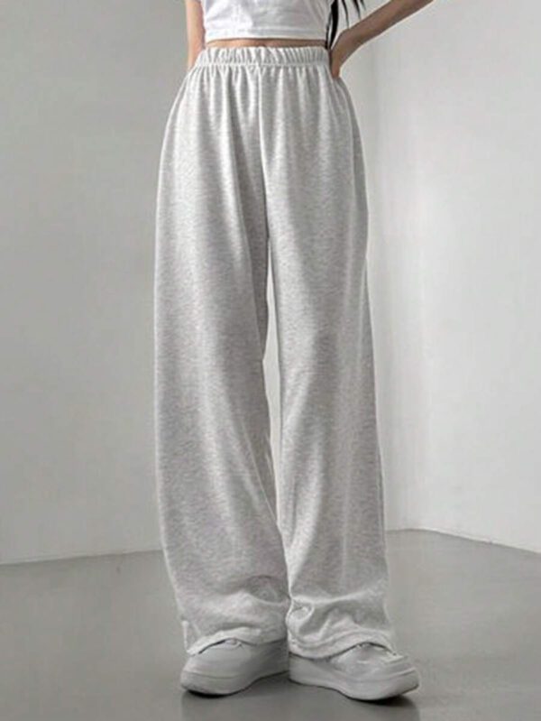 DAZY Pantalon de survêtement ample à taille coulissante et jambes larges pour femmes – Image 41