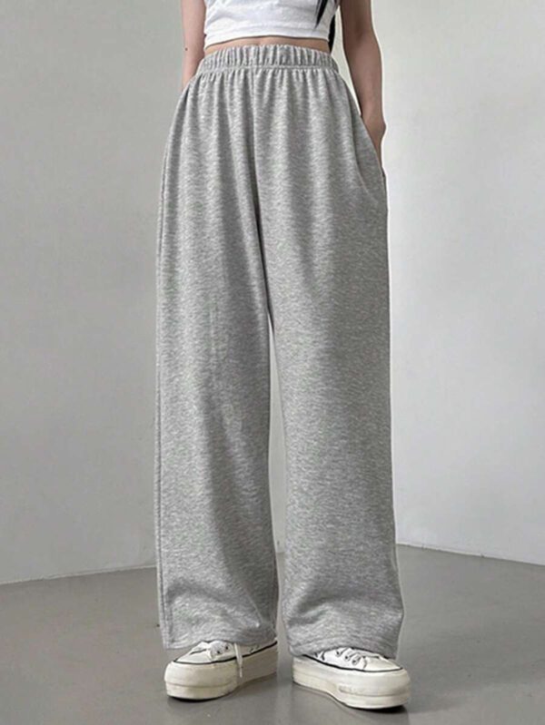 DAZY Pantalon de survêtement ample à taille coulissante et jambes larges pour femmes – Image 54