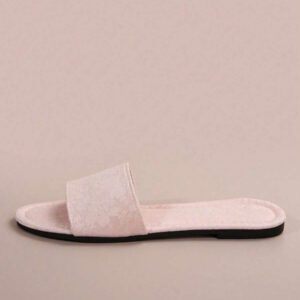 Chaussons style français pour femmes, sandales plates style robe de fée française à porter en extérieur l'été. Convient pour le trajet, les rendez-vous, les fêtes, les vacances, la maison et les loisirs.