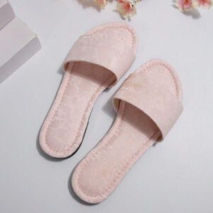 Chaussons style français pour femmes, sandales plates style robe de fée française à porter en extérieur l'été. Convient pour le trajet, les rendez-vous, les fêtes, les vacances, la maison et les loisirs.