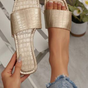 Chaussons style français pour femmes, sandales plates style robe de fée française à porter en extérieur l'été. Convient pour le trajet, les rendez-vous, les fêtes, les vacances, la maison et les loisirs.