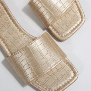Chaussons style français pour femmes, sandales plates style robe de fée française à porter en extérieur l'été. Convient pour le trajet, les rendez-vous, les fêtes, les vacances, la maison et les loisirs.