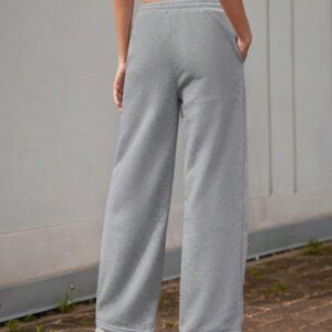 INAWLY Pantalon de survêtement unicolore à cordon à poche