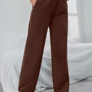 INAWLY Pantalon de survêtement unicolore à cordon à poche