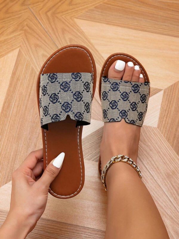 Chaussons plats décontractés pour femmes, sandales de plage pour l – Image 65