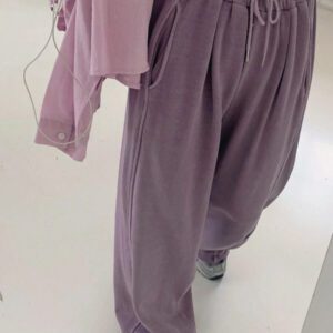 DAZY Pantalon de sport décontracté violet pour femmes, toutes saisons
