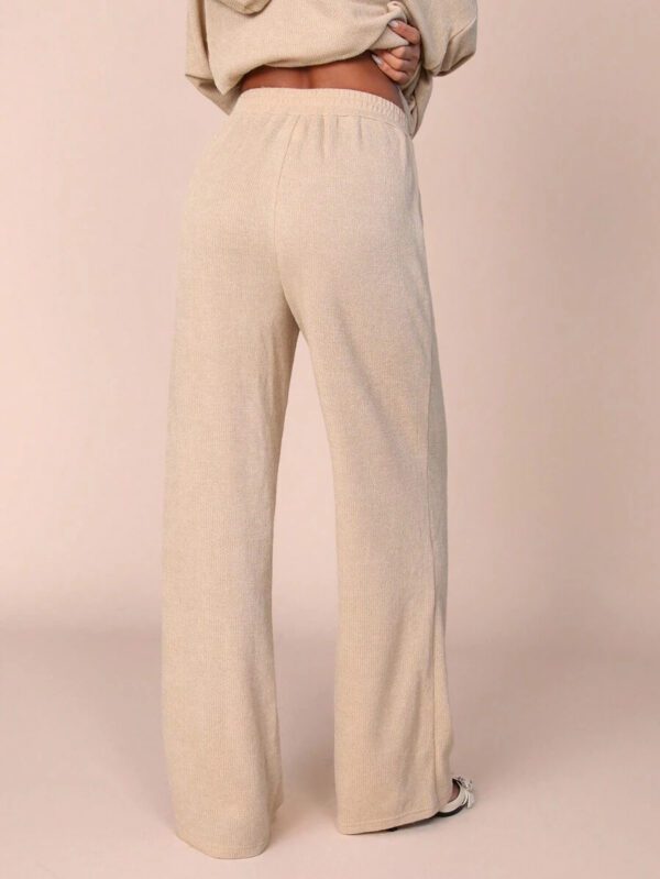 COSMINA Pantalon de survêtement casual et polyvalent pour femmes, avec broderie d'étoiles et de lune – Image 3