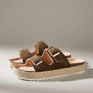 Styleloop Sandales compensées à plateforme en corde tressée pour femmes, style vacances BOHO chic rétro western américain, chaussures à semelle épaisse pour festival de musique et fête