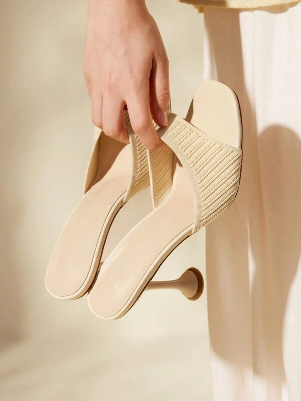 CUCCOO BASICS Chaussures femme sandales à talons pyramides minimalistes, sandales d'été élégantes à talon pour la remise des diplômes, le bal de promo, les vacances, les soldes d'été, la rentrée scolaire, les étudiantes, Noël, le Nouvel An – Image 2