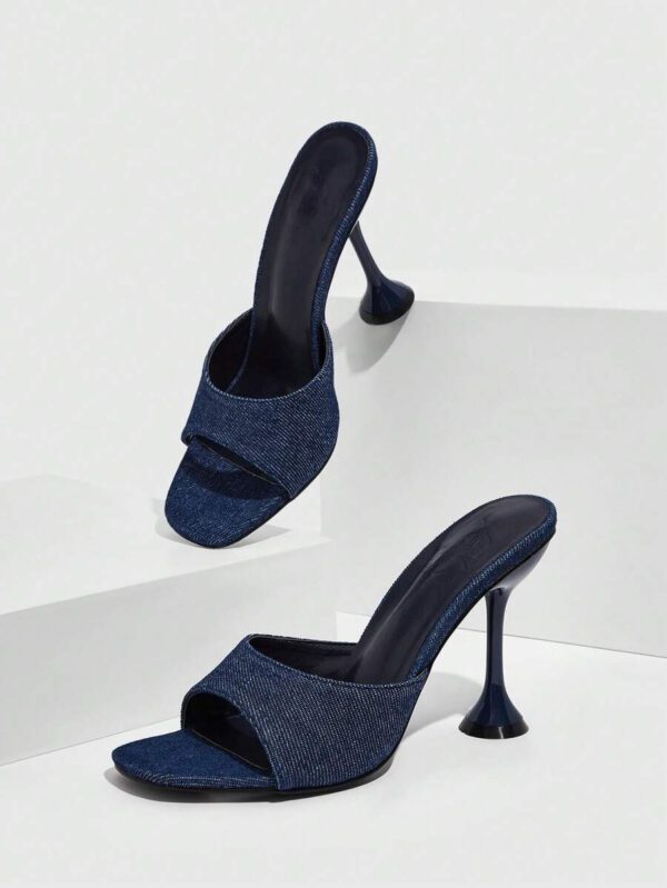 CUCCOO BASICS Chaussures femme sandales à talons pyramides minimalistes, sandales d'été élégantes à talon pour la remise des diplômes, le bal de promo, les vacances, les soldes d'été, la rentrée scolaire, les étudiantes, Noël, le Nouvel An – Image 22