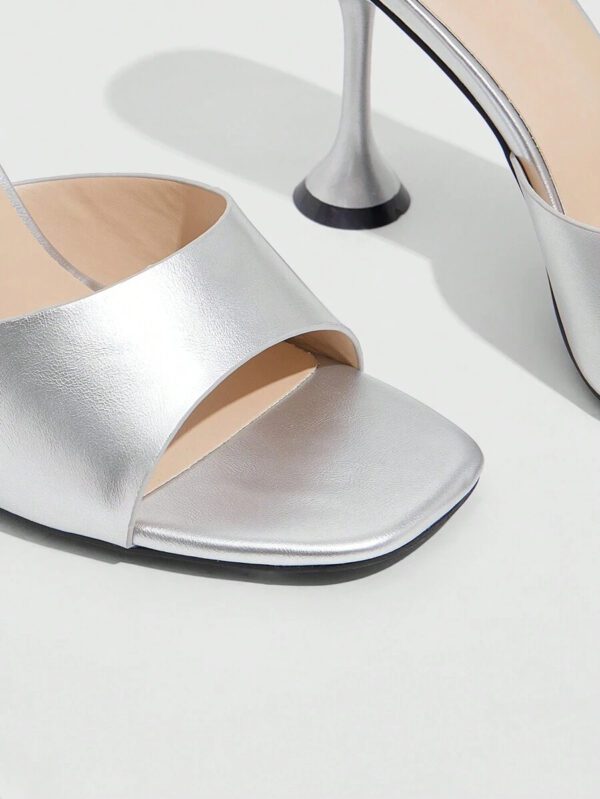 CUCCOO BASICS Chaussures femme sandales à talons pyramides minimalistes, sandales d'été élégantes à talon pour la remise des diplômes, le bal de promo, les vacances, les soldes d'été, la rentrée scolaire, les étudiantes, Noël, le Nouvel An – Image 33