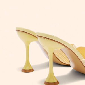 CUCCOO BASICS Chaussures femme sandales à talons pyramides minimalistes, sandales d'été élégantes à talon pour la remise des diplômes, le bal de promo, les vacances, les soldes d'été, la rentrée scolaire, les étudiantes, Noël, le Nouvel An