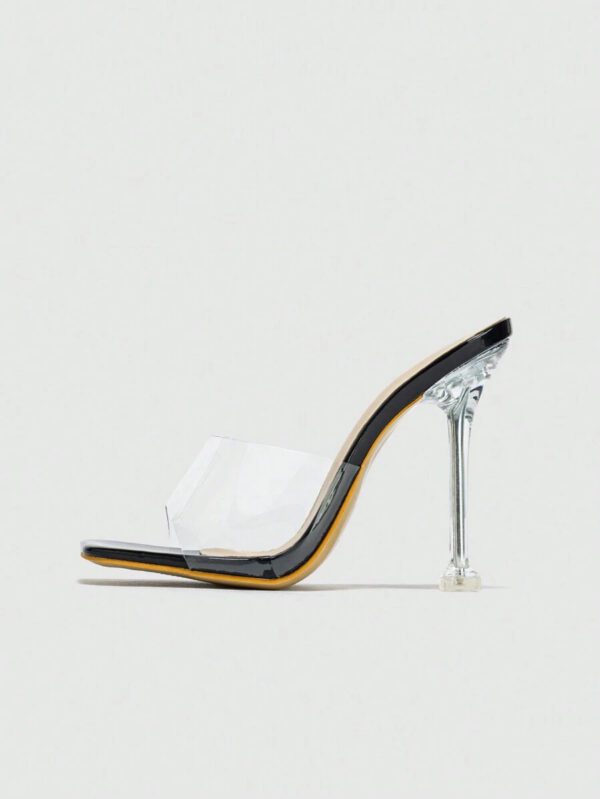 Mules Femme Transparent À Bout Ouvert Pour L'été Et Ressort , Respirant Et Confortable – Image 9