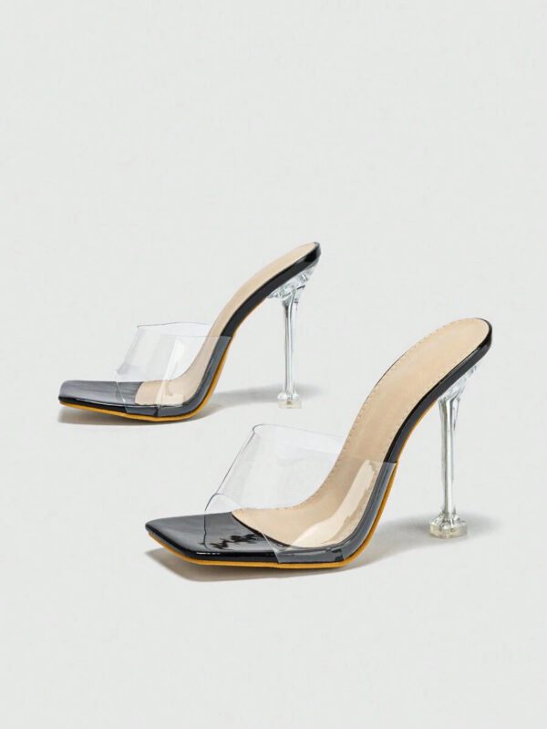 Mules Femme Transparent À Bout Ouvert Pour L'été Et Ressort , Respirant Et Confortable – Image 11