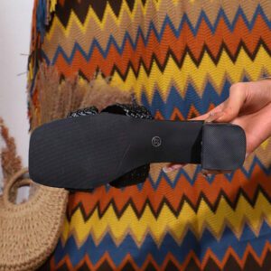 Nouveaux sandales d'été pour femmes, talons épais, style croisé, Glissant, talons hauts, sandales de mode casual