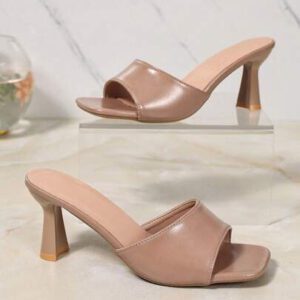 Sandales femmes à bout ouvert à talon bloc épais, été, couleur unie, Glissant, convient pour les sandales plate-forme pour dames