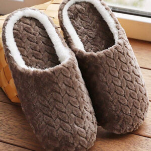 1 paire Chaussons à semelle souple pour femmes, chaussons thermiques antidérapants et silencieux pour couple, pour une utilisation intérieure à la maison, pour le printemps, l'automne et l'hiver sur un sol en bois