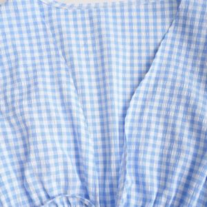 Sweetra Chemise longue à manches longues avec lacets et rayures pour femmes, style minimaliste adapté à l'été