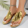 Chaussons de plage décontractés à double couleur style mangue pour femmes à la mode et charmants