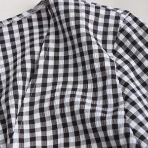 Sweetra Blouse à manches évasées avec ceinture nouée et rayures, décontractée, pour le travail, automne