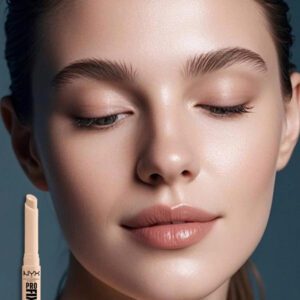 Correcteur de concealing NYX, Albâtre, couvre les cernes, dissimule les imperfections, unifie le teint, design à bouchon vissable, couverture rapide, hydratation longue durée, recommandé par les maquilleurs professionnels, convient pour le camouflage et le contouring