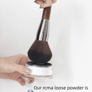 2 pièces Pinceau de poudre grand et moelleux, pinceau de maquillage super doux et pratique pour le fard à joues et la poudre fixatrice