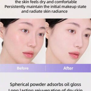 Peripera Poudre compacte K-Beauty FILTER FIT BLUR PACT, poudre de maquillage pressée, poudre de finition, couvrance légère, texture lisse, contrôle de l'huile, éclaircissement du teint, maquillage coréen