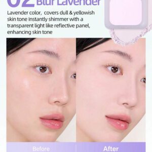 Peripera Poudre compacte K-Beauty FILTER FIT BLUR PACT, poudre de maquillage pressée, poudre de finition, couvrance légère, texture lisse, contrôle de l'huile, éclaircissement du teint, maquillage coréen