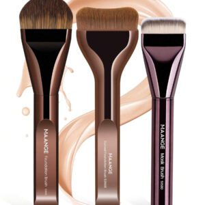 MAANGE 1/2/3/5 pièces Pinceau de fond de teint, pinceau de masque facial, pinceau correcteur, outils de maquillage avec des fibres douces, facile à transporter, set pour le voyage, cadeau pour les femmes et les filles