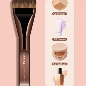 MAANGE 1/2/3/5 pièces Pinceau de fond de teint, pinceau de masque facial, pinceau correcteur, outils de maquillage avec des fibres douces, facile à transporter, set pour le voyage, cadeau pour les femmes et les filles