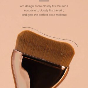 MAANGE 1/2/3/5 pièces Pinceau de fond de teint, pinceau de masque facial, pinceau correcteur, outils de maquillage avec des fibres douces, facile à transporter, set pour le voyage, cadeau pour les femmes et les filles