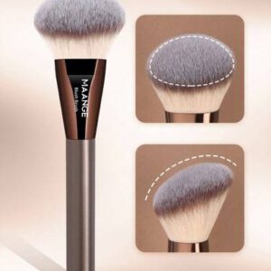MAANGE 1 pièce Pinceau de blush facial professionnel, pinceau de maquillage avec fibre douce pour un transport facile, pinceau pour le voyage, cadeau pour les femmes et les filles