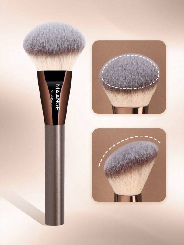 MAANGE 1 pièce Pinceau de blush facial professionnel, pinceau de maquillage avec fibre douce pour un transport facile, pinceau pour le voyage, cadeau pour les femmes et les filles – Image 2