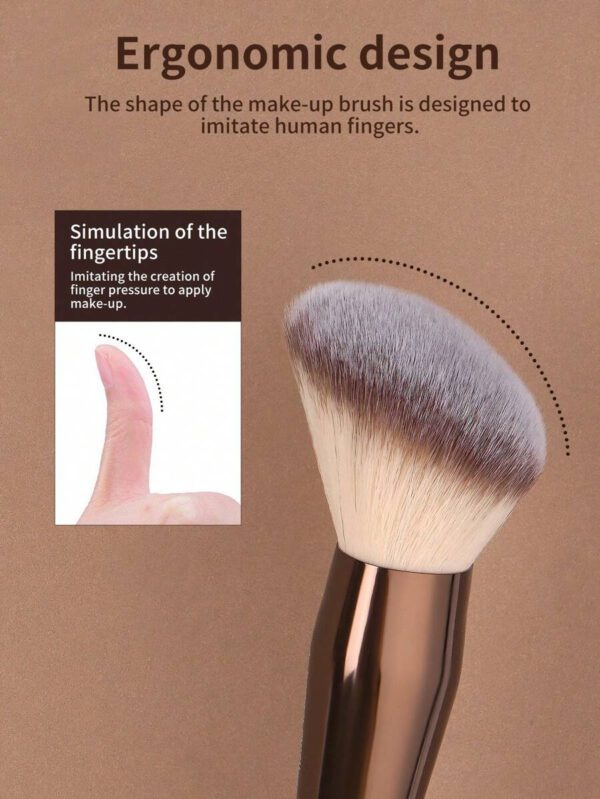 MAANGE 1 pièce Pinceau de blush facial professionnel, pinceau de maquillage avec fibre douce pour un transport facile, pinceau pour le voyage, cadeau pour les femmes et les filles – Image 6
