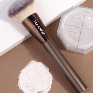 MAANGE 1 pièce Pinceau de blush facial professionnel, pinceau de maquillage avec fibre douce pour un transport facile, pinceau pour le voyage, cadeau pour les femmes et les filles
