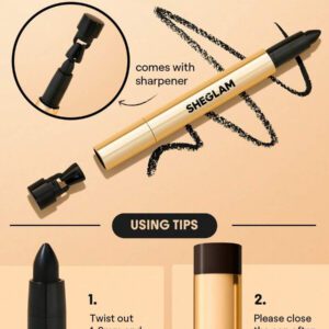 SHEGLAM Bold Moves Kohl Crayon Eyeliner CrèMe Henna Remise De DiplôMe Anniversaire Vacances Haut ÉTé Automne Y2K ÉLéGant Mode Femmes Marque Maquillage CosméTique Beauté Visage FêTe Plage Voyage Camping Plein Air ÉCole Campus Excursion Festivals DéCoration Cadeau PréSent Rose Fille Cosplay Jeux Meilleur Couleur Charme Ambiance