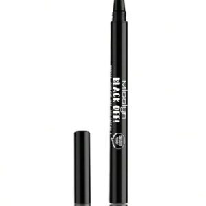 Misslyn Liner liquide précis BLACK OFF ! , Liner liquide, Stylo liquide facile sans saut, Fini satiné, Formule waterproof, Maquillage de liner pour les yeux, Noir intense, Liner waterproof, Maquillage Y2K Fête Plage Voyage Camping Extérieur Cadeau Mode Fille Nouvel An Cosmétique Cosplay Meilleur Voyage Festivals Couleur Fancy Campus École Charme Vibe Nouvel An Chinois, Cadeau de la Saint-Valentin, Végan, Sans cruauté