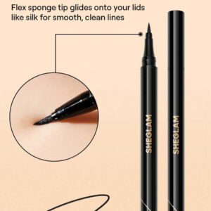 SHEGLAM Eyeliner Liquide Eternal Beauty-Crayon Pour Les Yeux Mat Et ImperméAble Noir-Anti-Bavures-Longue Tenue-Eyeliner Fin Et Ultra-Fin-Eyeliner De NoëL Henna Remise De DiplôMe Anniversaire Vacances Haut ÉTé Automne Y2K ÉLéGant Mode Femmes Marque Maquillage CosméTique Beauté Visage FêTe Plage Voyage Camping Plein Air ÉCole Campus Excursion Festivals DéCoration Cadeau PréSent Rose Fille Cosplay Jeux Meilleur Couleur Charme Ambiance
