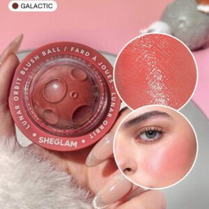 SHEGLAM Lunar Orbit Blush Ball-Blush CrèMe Ultraviolet CrèMe Non DéColorante Multi-Usage Forme De Vaisseau Spatial Pigment Naturel Non Gras Maquillage Pour Le Visage Estompable Rare Remise De DiplôMe Anniversaire Vacances Haut ÉTé Automne Y2K ÉLéGant Mode Femmes Marque Maquillage CosméTique Beauté Visage FêTe Plage Voyage Camping Plein Air ÉCole Campus Excursion Festivals DéCoration Cadeau PréSent Rose Fille Cosplay Jeux Meilleur Couleur Charme Ambiance