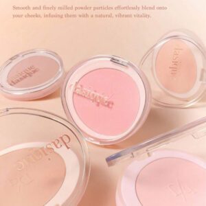 Dasique Palette de blush mat Dasique, blush pigmenté hautement, non estompant, longue tenue, lumineux, léger, naturel. Formule végétalienne. Marque de mode de luxe pour femmes. Cadeau de Noël, cadeau essentiel pour les fêtes pour les femmes