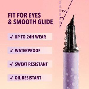 SHEGLAM Crayon Pour Les Yeux Pro-Flex Angled Eyeliner Noir Mat Hautement Pigmenté Crayon Pour Les Yeux Pour DéButants SéChage Rapide Ultra-Fin ImperméAble Et RéSistant à La Transpiration Estompable Maquillage Des Yeux Lisse Pour DéButants Henna Remise De DiplôMe Anniversaire Vacances Haut ÉTé Automne Y2K ÉLéGant Mode Femmes Marque Maquillage CosméTique Beauté Visage FêTe Plage Voyage Camping Plein Air ÉCole Campus Excursion Festivals DéCoration Cadeau PréSent Rose Fille Cosplay Jeux Meilleur Couleur Charme Ambiance