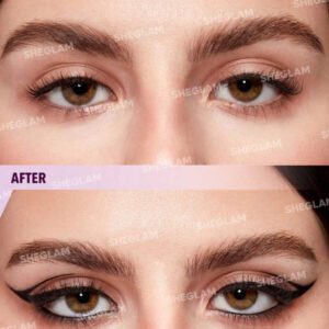 SHEGLAM Crayon Pour Les Yeux Pro-Flex Angled Eyeliner Noir Mat Hautement Pigmenté Crayon Pour Les Yeux Pour DéButants SéChage Rapide Ultra-Fin ImperméAble Et RéSistant à La Transpiration Estompable Maquillage Des Yeux Lisse Pour DéButants Henna Remise De DiplôMe Anniversaire Vacances Haut ÉTé Automne Y2K ÉLéGant Mode Femmes Marque Maquillage CosméTique Beauté Visage FêTe Plage Voyage Camping Plein Air ÉCole Campus Excursion Festivals DéCoration Cadeau PréSent Rose Fille Cosplay Jeux Meilleur Couleur Charme Ambiance
