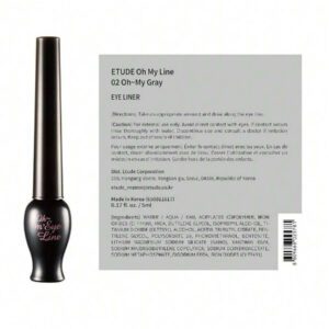 ETUDE [ Oh M'Eye Line]Eyeliner ultra longue tenue, imperméable et anti-transpiration. Extrêmement fin 0,1 mm, tient 24 heures sans bavure. Peut être enlevé à l'eau chaude. Indispensable pour les débutants