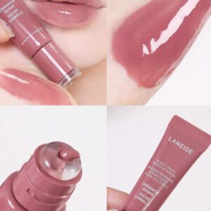 Laneige Sérum teinte pour lèvres gonflant, Glaçage de beauté coréenne, 12g, Hydratation nourrissante avec polypeptide, pour les soins et la couleur des lèvres, base de soin de la peau à 95%, brillance haute-intensité 12h, maquillage quotidien