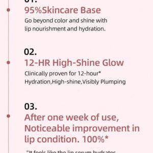Laneige Sérum teinte pour lèvres gonflant, Glaçage de beauté coréenne, 12g, Hydratation nourrissante avec polypeptide, pour les soins et la couleur des lèvres, base de soin de la peau à 95%, brillance haute-intensité 12h, maquillage quotidien