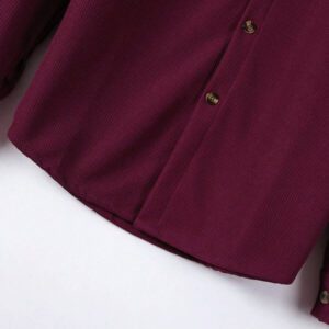2 pièces Ensemble décontracté pour hommes, chemise à manches longues avec col à revers et poche poitrine de couleur unie, et pantalon long. Ensemble léger de loisirs et de sports, pour le printemps, l'automne et l'hiver.