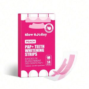 Bandes de blanchiment des dents Slow Sunday PAP+, éliminer les taches de fumée, de café, de thé, garder votre bouche propre et blanche