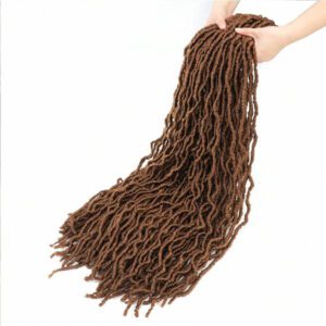 FULCRUM 8/12/18/24/30/36 pouces Extensions de cheveux Faux Locs Crochet, Tresses Crochet Faux Loc Boucles, Locs Souples Crochet Pouvant Être Portées Par Les Femmes et Les Filles